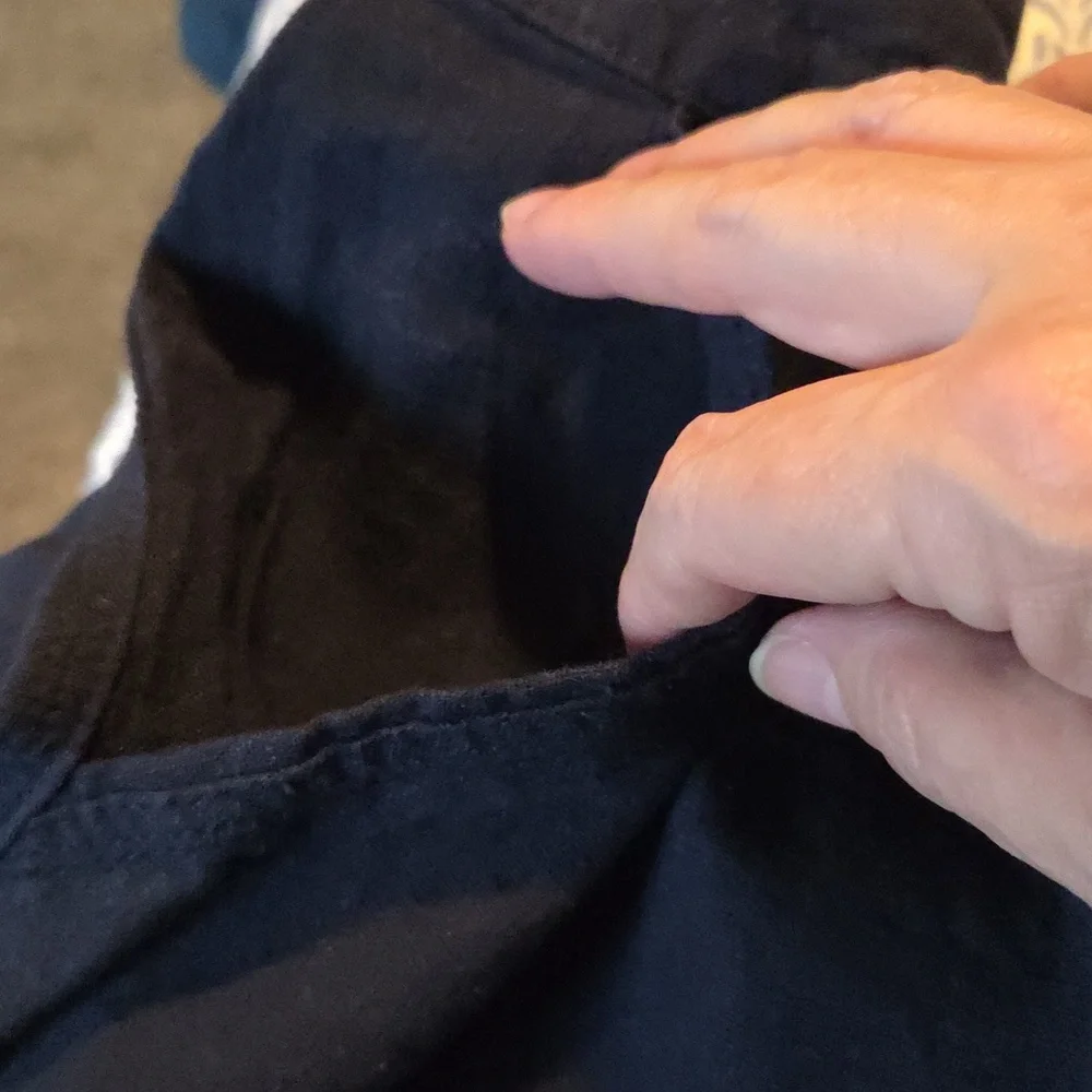 Per Se Women's Navy Wide Leg Pants Size 1X - Picture 5 of 6